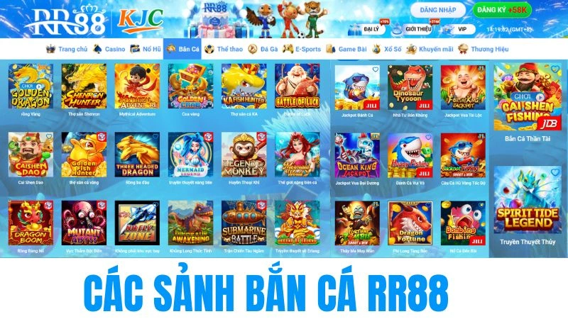 Những sảnh Game Bắn Cá RR88